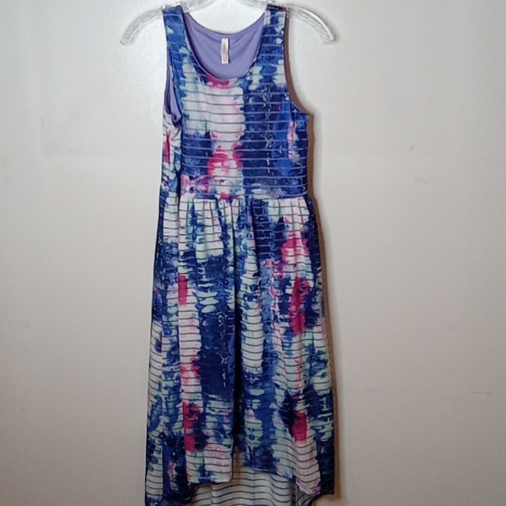 Xhilaration Girls tie dye short slee6 XL dress. Beachy.